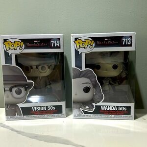 Funko Pop Set of 50s Wanda and Vision